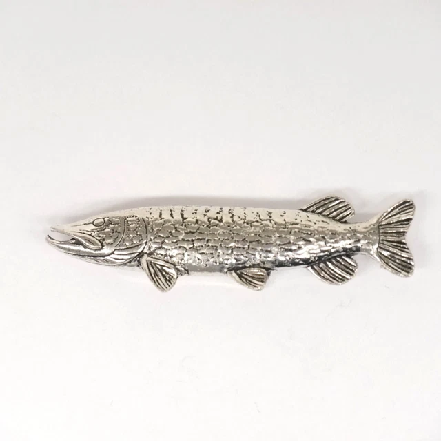 Lucio Pin de Solapa Pescado Pin Pescador Fischer Agujón Regalo Decoración Nuevo