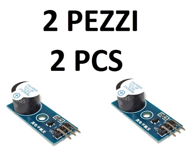 BUZZER CICALINO ALLARME 3-24V 5 12V 23mm Da Circuito Stampato - Foto 3