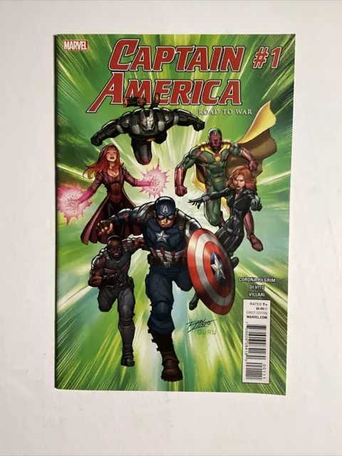 Captain America: Road To War #1 (2016) 9.4 NM Marvel High Grade Comic Book