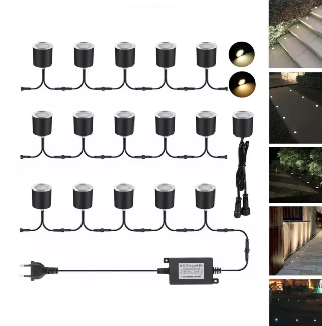 Mini LED Bodeneinbaustrahler Terrassen Einbaustrahler Garten outdoor beleuchtung