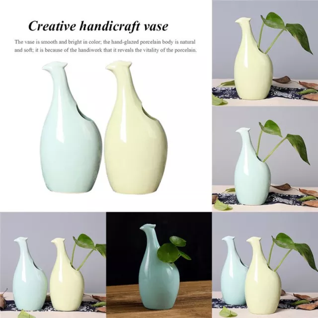 Ceramic Crafts Vases Simple Personality Flowers and birds Modeling Home2946