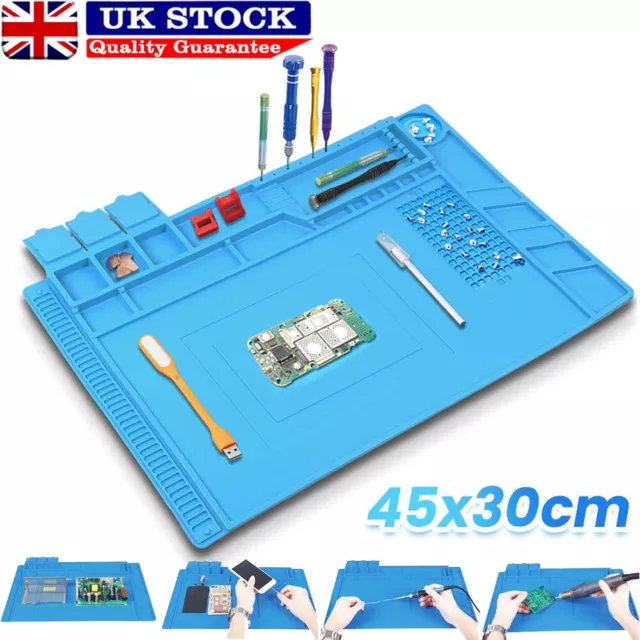 Soldering Matt Phone Repair Mat Maintenance Station Magnetic Heat Insulation UK 3