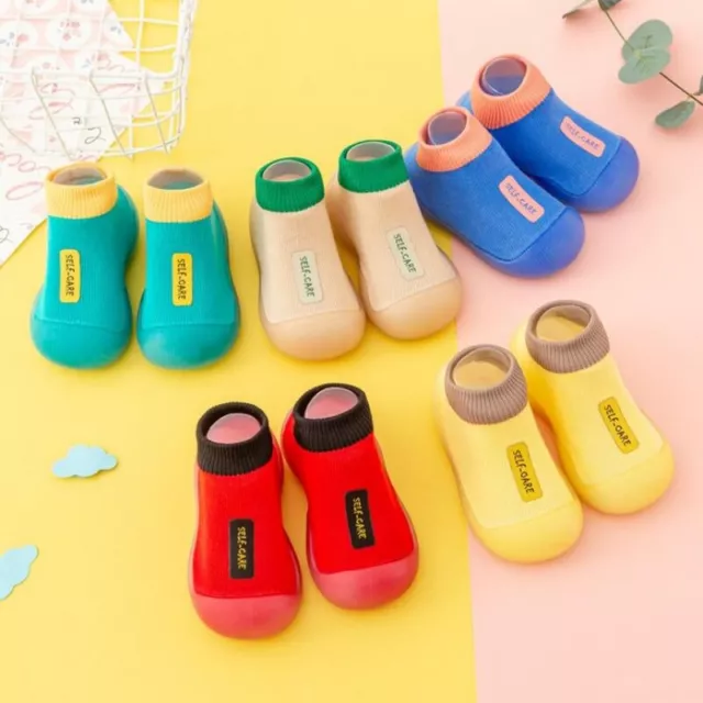 Pantofole antiscivolo neonato bambino bambino bambino scarpe calze in cotone