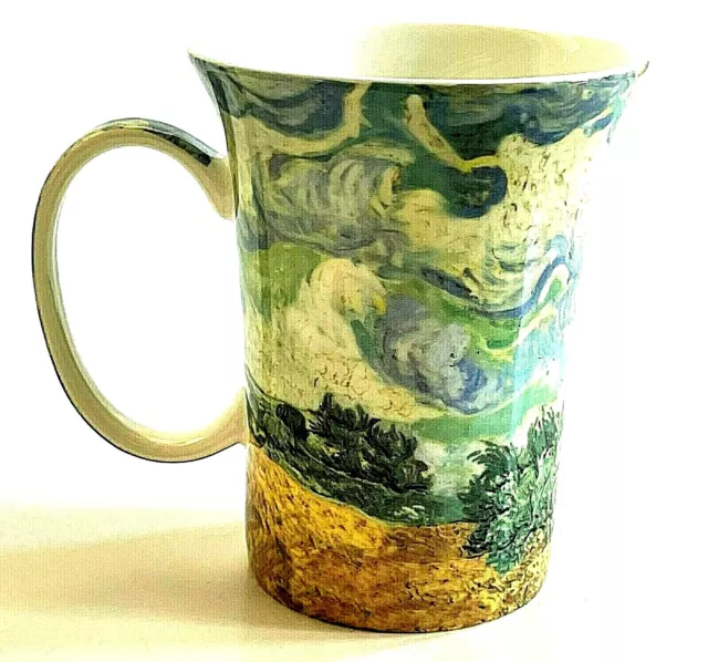 McIntosh Van Gogh Classic Mug Fine Bone China Art Wheat Field with Cypresses