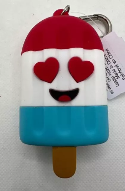 Bath & Body Works Red White Blue Smiley Popsicle Hand Gel Pocketbac Holder