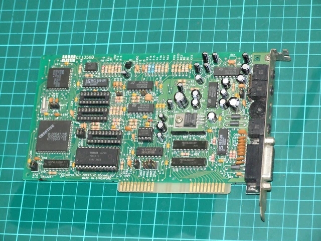 Sound Blaster 2.0 Creative Labs ISA 8-Bit CT1350B for vintage PC XT AT computer