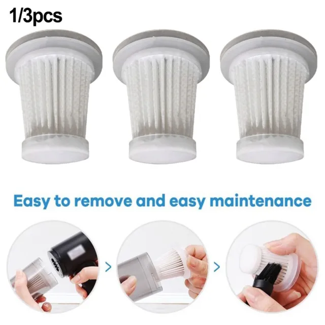 Advanced Replacement Filter for Mini Wireless Vacuum Cleaner Easy Maintenance