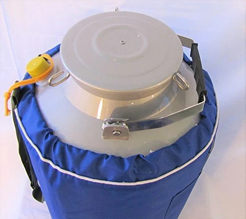 10L Liquid Nitrogen LN2 Storage Tank Container Cryo Dewar Wide Mouth 5" Neck New