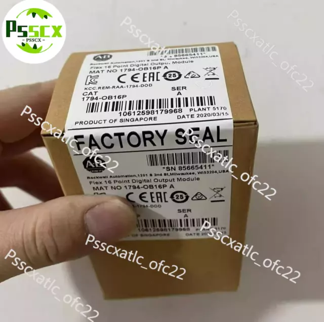 New Factory Sealed AB 1794-OB16P SER A Flex 16Pt Digital Output Module 1794OB16P