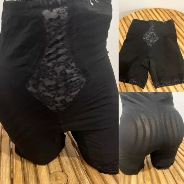 VINTAGE by RAGO SHAPETTE  LONG LEG GIRDLE PANTY SHAPER 23% spandex XL