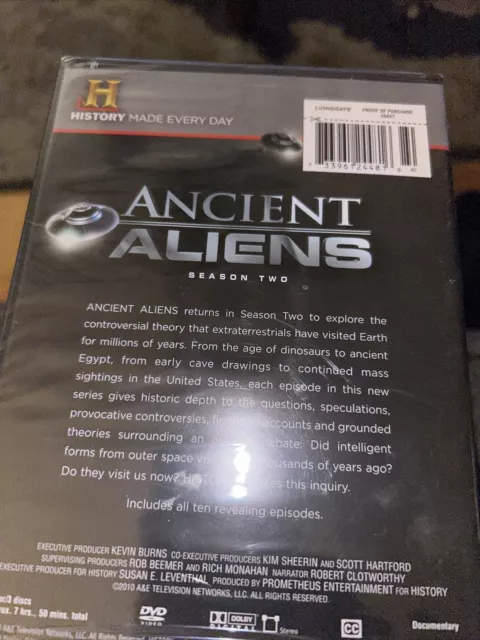 Ancient Aliens Season 2 (2010 NEW DVD) History Channel TV Giorgio A Tsoukalos 3