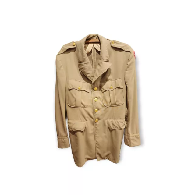 WWII US ARMY Officers Uniform Jacket Service Forces Tropical Worsted ...