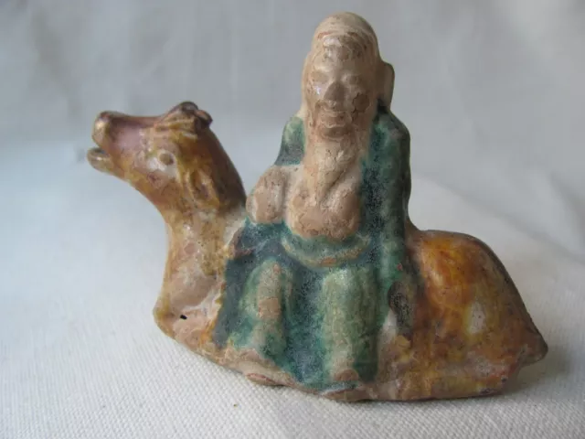 Antique Late Ming Period Ceramic Chinese God Figure of Shou Lao / Shou Xing