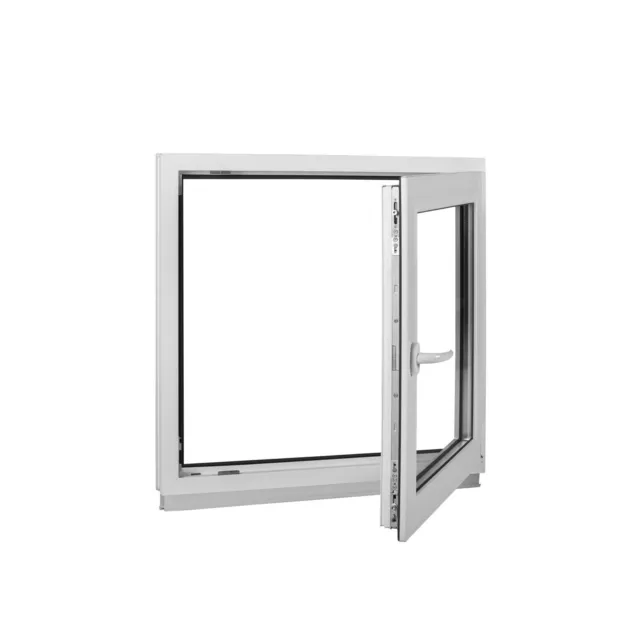 Ventana 550x500 mm acristalamiento fijo ventana de plástico blanco 2 y 3 compartimentos