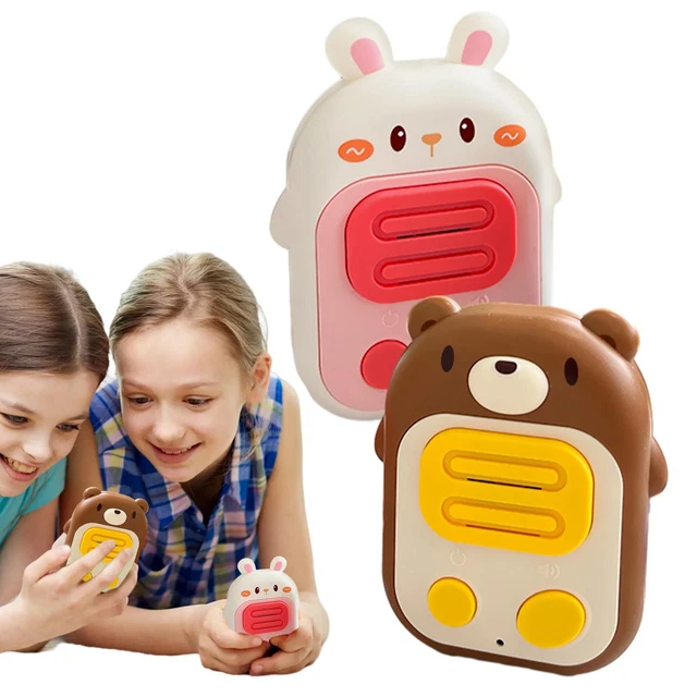 Kids Walkie Talkies 2PCS Wireless Mute Long Range Rechargeable Toddler Toys