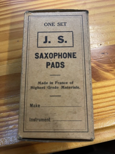 Selmer Paris Saxophone Pad Set NOS - RARE SET J.S. PADS - SUPPLE LEATHER - Alto