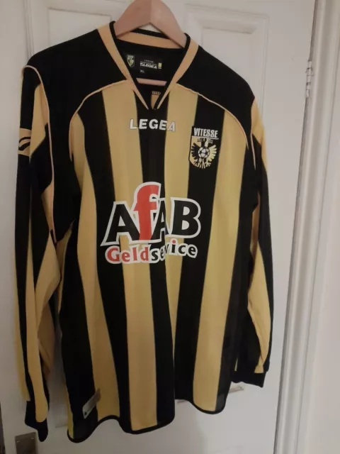 Legea Vitesse Arnhem 2006/2007 Long Sleeve Home Football Shirt Size XL Superb