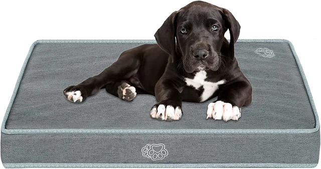 Dog Crate Bed Pad Plush Dog Beds for Medium Dogs, Reversible Pet Crate Mattress