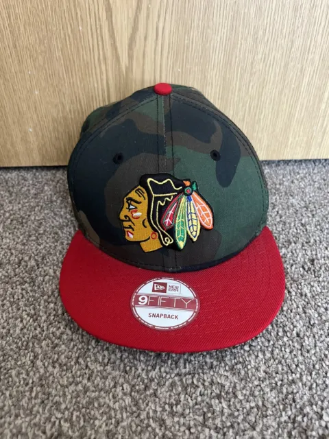 New Era 59fifty Chicago Black hawks NHL Camo SnapBack Adjustable Cap