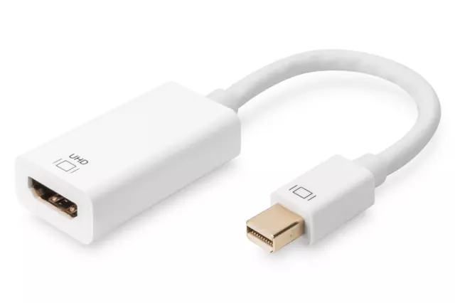 DIGITUS Aktiver Mini DisplayPort Adapter / Konverter, DP auf HDMI