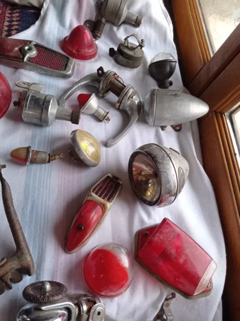 Lot de pièces pour vélo ancien, Moto et Auto ancienne