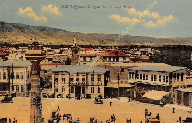 CPA Syria Damas View General Place of / The Marje Edit To Good Market