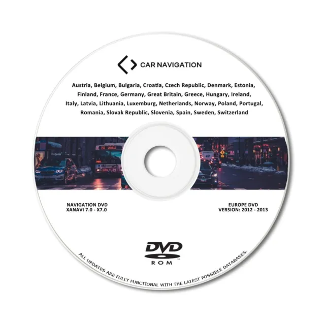 Scheda aggiornamento navigazione DVD per Xanavi 7.0 X7 Qashqai Patrol 370Z Xtrail 350Z
