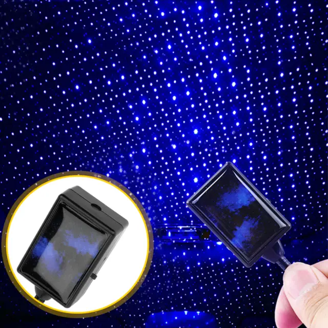 USB CAR INTERIOR Atmosphere Star Sky Lamp Ambient Night Light Red LED  Projector $15.49 - PicClick