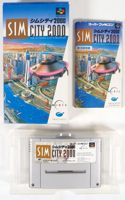 SIM CITY 2000 Nintendo Super Famicom SFC SNES Jap Japan