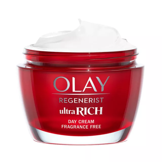 OLAY REGENERIST ULTRA RICH DAY CREAM FRAGRANCE-FREE CREAM 50ml New