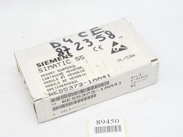 Siemens Simatic S5 6ES5373-1AA41/6ES5 373-1AA41 / Neuf Emballage Scellé
