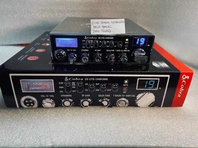 COBRA 29 LTD CHROME DUAL MODE AM/FM CB RADIO w/ CUSTOM Built In ECHO & TALKBACK!