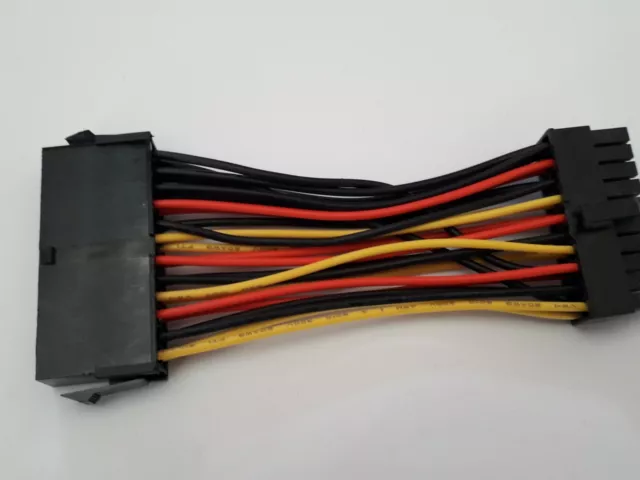 20 Pin Male to 24 Pin Female Extension ATX PSU TW Power Cable Lead 18 AWG 300V