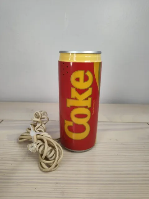 Vintage 1985 Coca Cola Coke Can Shaped Telephone Land Line, Used (Tested)