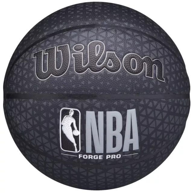 Basketball Unisex, Wilson NBA Forge Pro Printed Ball, Schwarz