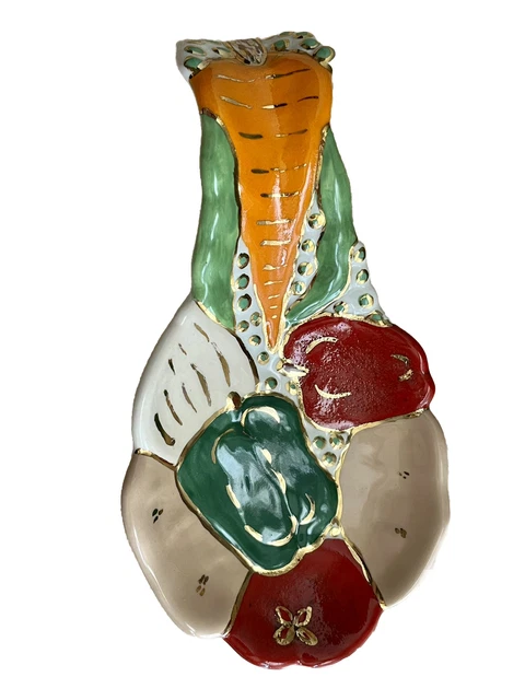 Vintage Holland Ceramic Large Vegetable Spoon Rest Excellent Condition