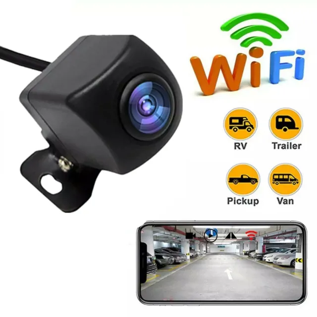 WiFi Wireless Car Rear View Cam Parking Backup Reverse Camera For Android IOS