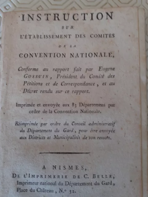 revolution Comités de la Convention nationale - 50 pages