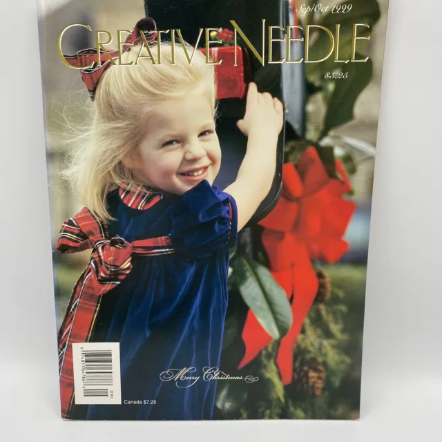 Revista Creative Needle Septiembre/Octubre 1999 Patrones de Navidad con Inserto