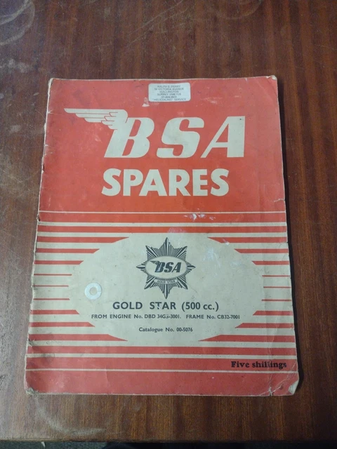 bsa gold star spares