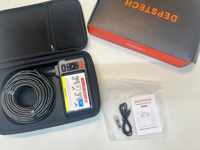 Depstech DS520 Black Triple Lens Borescope Semi-Rigid Industrial Endoscope