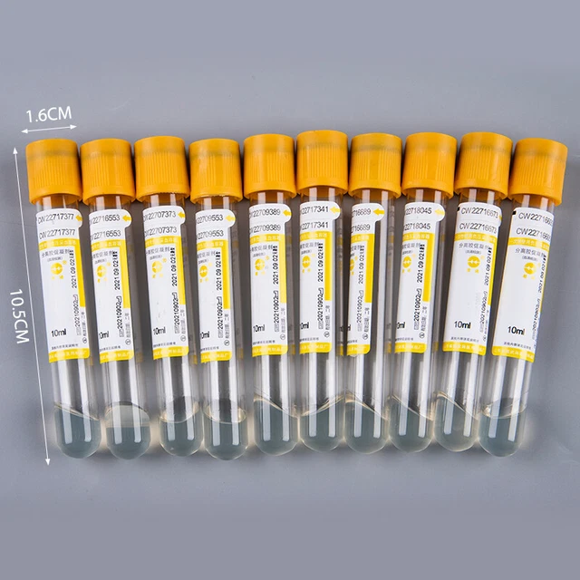 10 pz Tubo Raccolta Sangue Gel/Tubo Coagulante Laboratorio Sangue Medico St