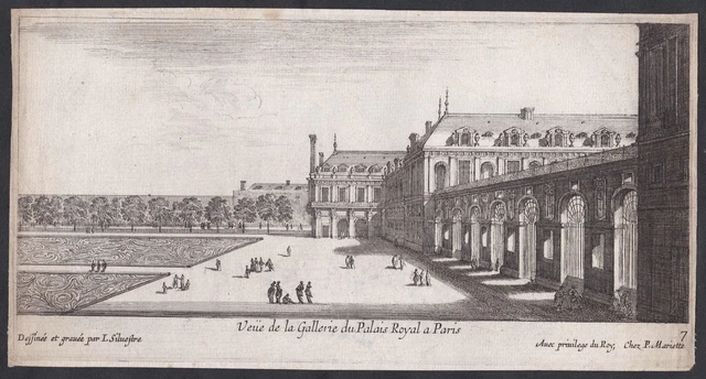 Gravure Ancienne Château De Croissy-Sur-Seine - Israel Silvestre - 1650