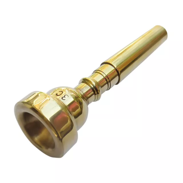 3C 5C 7C Brass Professional Trumpet Mouthpiece for Bach Gold Coated w/ Rich Tone