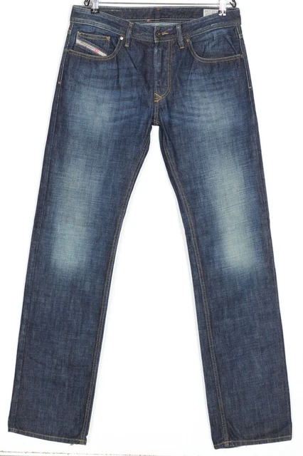 JEANS DRITTI DIESEL da uomo Viker W30 L31 blu cotone MH10 EUR 18