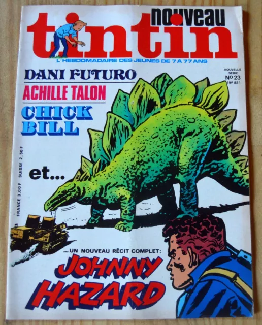 Journal Nouveau Tintin n°23 (163) du 17 février 1976, une Johnny Hazard,