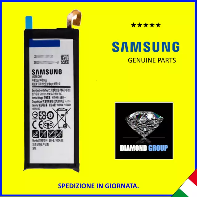 Batteria Originale Per Samsung Galaxy J3 2017 Eb-Bj330Abe Sm-J330 ✅Diamond Group