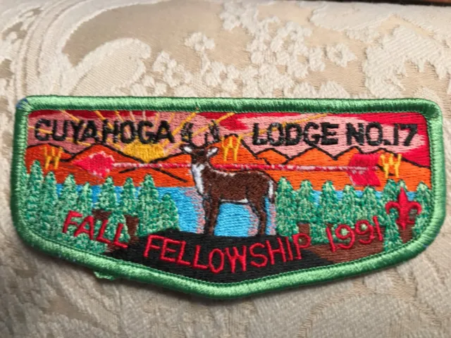 Bsa Oa  Cuyahoga Lodge 17 1991 Fall Fellowship F11417 Flawed Arrow & Buck Rare