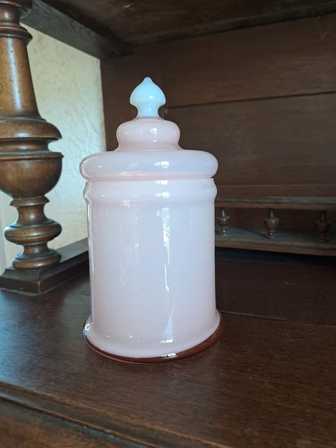 ANCIENNE LAMPE BERGER OPALINE de LORRAINE VERITABLE couleur ROSE COLLECTION D