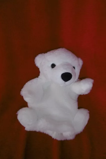 Doudou Créations Dani Marionnette Ours Blanc Museau Noir Velours Etat Neuf
